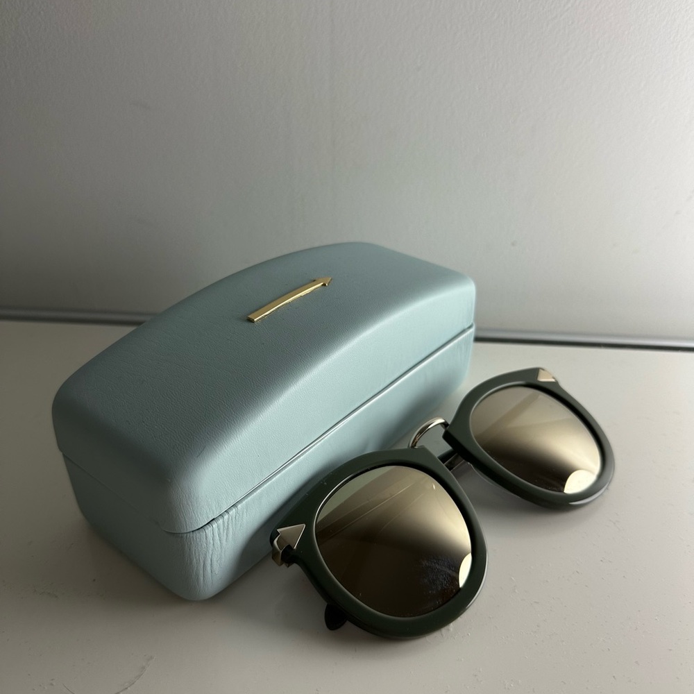 Karen walker Lunar sunglasses khaki with gold